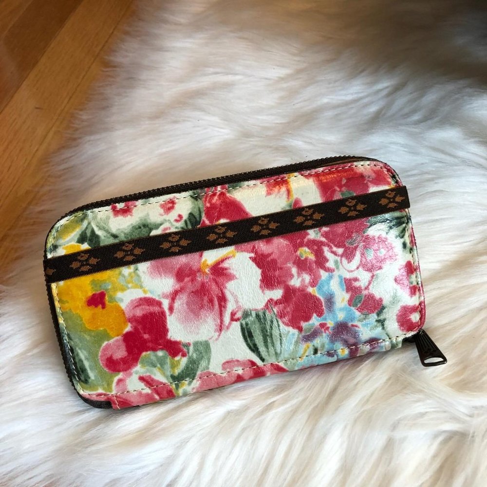 Patricia Nash Floral Zip Around Wallet